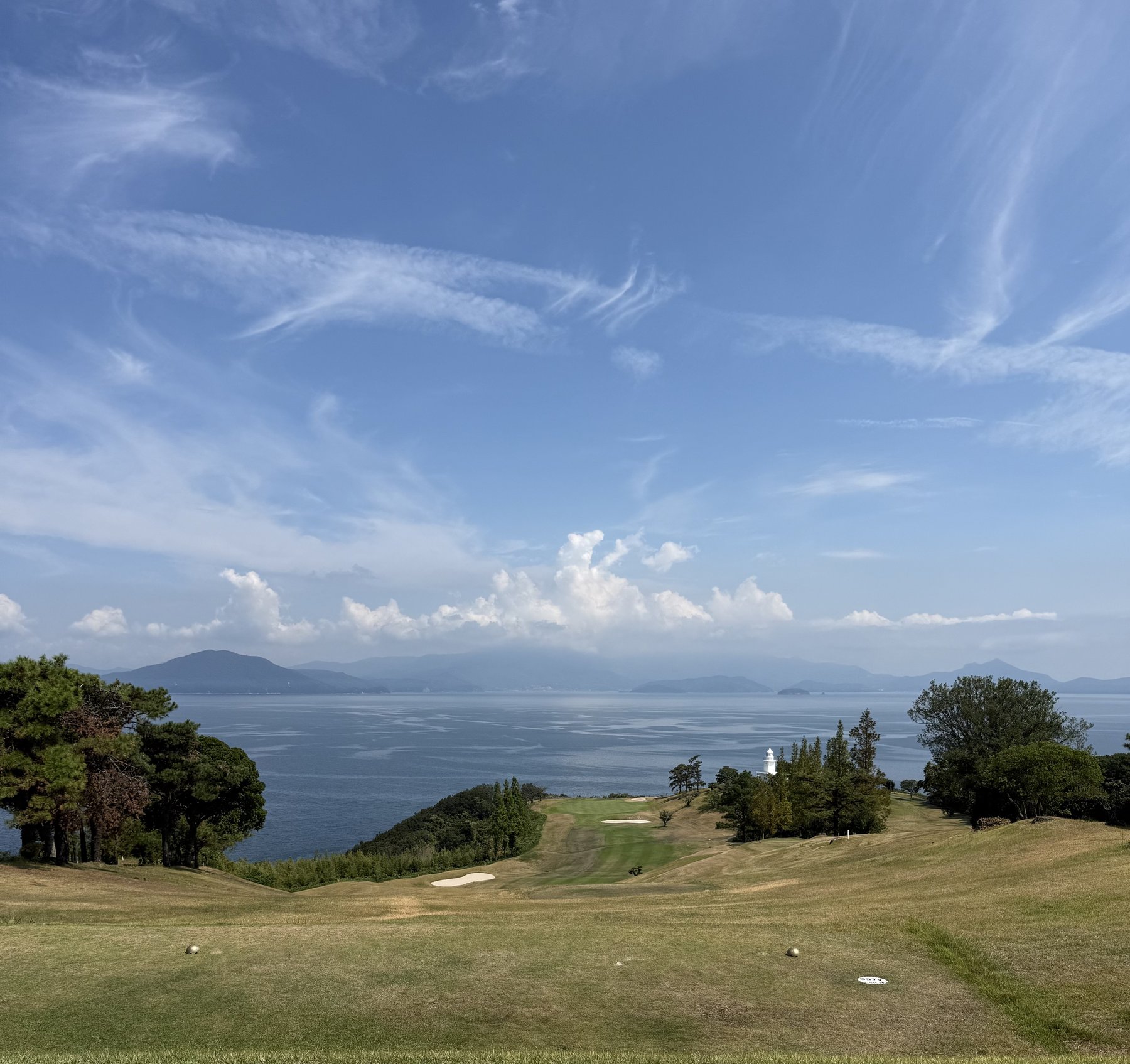 Ocean-view fairway overlooking the Seto Inland Sea, Shikoku